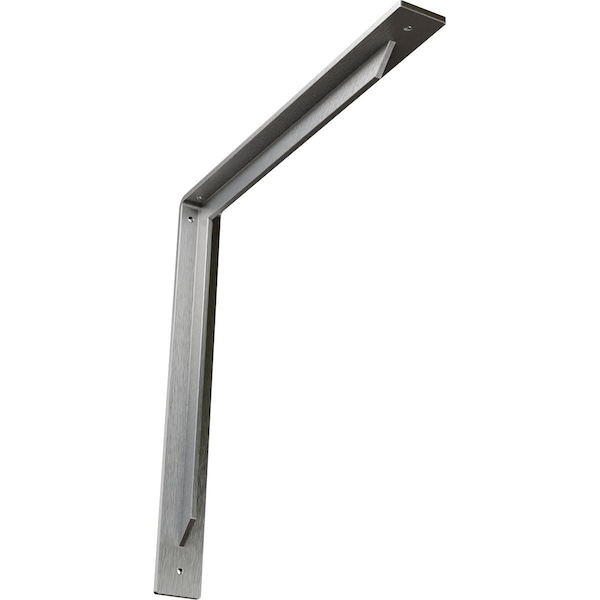 Ekena Millwork Stockport Steel Bracket, Stainless Steel 2"W x 18"D x 18"H BKTM02X18X18STSS - main